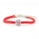 DGW – nouveaux Bracelets en corde tressés à la main, fil rouge, longueur réglable, Bracelets