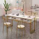 Net – ensemble de Table et chaise de manucure, simple, Double, beauté, motif marbre, nouvelle Table