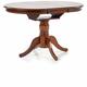 TUKKO - Table extensible style classique - Dimensions 90-124x90x75 cm - Table ronde salon/salle à