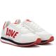 Love Moschino Running Jogger Baskets Blanches/Rouges Pour