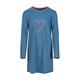 Mädchen Nachthemd - Sleepshirt, Langarm, Kinder, Herz-Motiv Pyjamahosen blau Mädchen Kinder