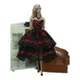 Vêtements de poupée en dentelle rouge et noir pour Barbie, 11.5 pouces, robe de princesse, tenues de