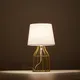 OuXean – lampe de Table en métal blanc/noir E14 40W lampe de nuit élégante pour décoration de