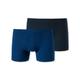 Schiesser - Hip-Shorts SOLID 2er Pack in blau, Gr.140