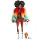Barbie Extra Puppe Mit Afro Und Regenbogen-Jacke