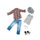 Puppenbekleidung Michael Skater Outfit