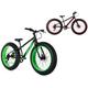 KS Cycling Mountainbike 24 Zoll Fatbike SNW2458 (Farbe: schwarz-grün)