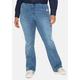 Jeans mit Bodyforming-Effekt und High-Waist-Bund Sheego Blue used Denim
