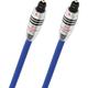 Oehlbach XXL Series 80/1000 - Optisches Digital Audio-Kabel mit Toslink Stecker, Premium-Klasse - 10 m - blau