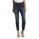 Silver Jeans Co. Damen Infinite Fit High Rise Skinny Leg Jeans, Dark Wash Inf436, Groß