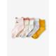 5er-Pack Mädchen Socken, Tiere Oeko-Tex® rosa/senfgelb Gr. 23/26 von vertbaudet