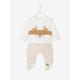 Weihnachtliches Baby-Set: Shirt, Hose & Socken beige Gr. 68 von vertbaudet
