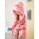 Kinder Bademantel, Einhorn-Kostüm Oeko Tex®, personalisierbar pink Gr. 104 von vertbaudet