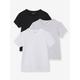 3er-Pack Jungen T-Shirts Oeko Tex® schwarz/grau Gr. 116 von vertbaudet