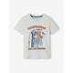 Jungen T-Shirt mit Print Oeko Tex® grau Gr. 140 von vertbaudet