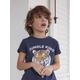 Jungen T-Shirt mit Print Oeko Tex® blau Gr. 86 von vertbaudet