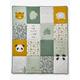 "Baby Spieldecke ,,Pandafreunde"", Patchwork-Design mehfarbig Gr. 100x120 von vertbaudet"