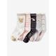 5er-Pack Mädchen Socken, Regenbogen Oeko-Tex® weiß Gr. 19/22 von vertbaudet