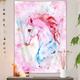 Décoration de chambre de tapisserie de licorne rose, affiches de licorne, décoration de chambre de