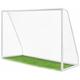Fußballtor – Fußballtor mit Klicksystem für Garten in Weiß – Stabiles Fußball-Tor inklusive Netz &