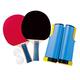Komoraifu Family Ping-Pong Tischtennis-Set Tisch zu Hause Einfache Installation Schlägernetz