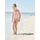 Mädchen Bikini, Vichy-Karo koralle Gr. 152 von vertbaudet