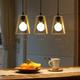 ZMH - lampe suspension bois vintage E27 lampe de table à manger rustique 120cm lustre réglable en