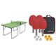 Joola Unisex – Erwachsene Midsize Tischtennisplatte 19115, grün, 168x84x76 & Unisex – Erwachsene Tisch Tennis-Set-54825 Tennis-Set, mehrfarbik, One Size