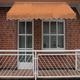 Leco - Klemmmarkise Balkon / Fallarmmarkise ohne Bohren orange 120 x 300 cm (L x B)