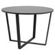 Selsey - ADHAFERA - Table - 110 cm - noir - ronde - style moderne