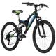KS Cycling Kinder-Mountainbike 24'' Zodiac RH 38 cm (Farbe: schwarz-grün)