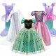 Costume de princesse pour enfants filles Elsa Anna robe de carnaval vêtements de fête