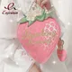 Sac à main rose motif fraise pour jeunes filles, sac à bandoulière Kawaii avec chaîne de perles, sac