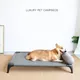 Panier chien coussin chien niche pour chien S-XXL, lit surélevé, pliable, Portable, en maille de