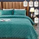 PEIDUO – couvre-lit d'hiver à carreaux et flanelle, linge de lit Simple matelassé, couverture de lit