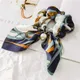 Chouchou en mousseline de soie avec nœud papillon pour femmes bandes de cheveux élastiques avec