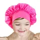 Bonnet en Satin pour enfants, Bonnet en soie douce, Bonnet à large bande, pour le soin des cheveux,