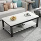 Table basse De luxe en marbre blanc au Design moderne, mobilier De Salon nordique, table De nuit,