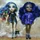 Ensemble de poupée 1/6 cheveux arc-en-ciel avec vêtements originaux, 30cm, peau noire, jouet habillé