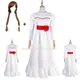Robe blanche de Cosplay pour femmes et filles, Costumes de Cosplay, jupe de déguisement de poupée
