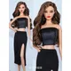 Ensemble haut et jupe de poupée Barbie de 30cm, vêtements sexy noirs, tenue pour 1/6 BJD Xinyi FR ST