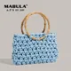MABULA – sac à main de plage en Crochet tricoté, poignée supérieure Simple, tendance, élégant,