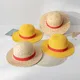 Chapeau de paille jaune unisexe pour femmes et hommes chapeau de paille pour spectacle Animation