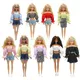 Hauts bouffants assortis, jupe et pantalon pour Barbie Blyth 1/6, 30cm MH CD FR SD Kurhn BJD,