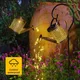 Lampe solaire rétro en métal pour arroser bouilloire lanterne étanche décoration de jardin Table