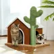 Poste à gratter pour chat, maison de chat, Cactus mignon, avec nid de Condo, arbre à chat moderne,