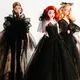 Robe de princesse noire charmante de 30cm pour vêtements de poupée Barbie, robe de soirée de