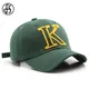 FS – casquette de Baseball pour hommes et femmes Streetwear tendance jaune vert avec grande