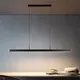 Lustre nordique moderne et minimaliste à longue bande pour salle à manger lampe de table de luxe