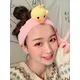Bandeau en forme de petit canard jaune pour filles Version coréenne accessoires de cheveux pour